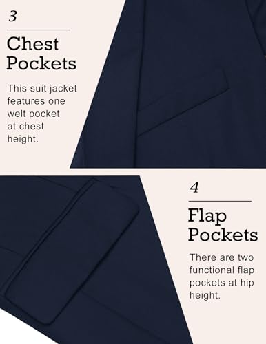 Image of COOFANDY Mens Sport Coat Casual Blazer One Button Business Suit Jacket