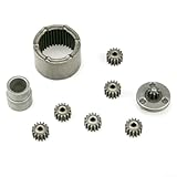 Juego de engranajes de una sola velocidad: este juego de engranajes de metal de una sola velocidad proporciona una transmisión de potencia fiable para tus proyectos de taladro eléctrico de 12 V, ofreciendo un diseño compacto de 6 x 8 x 3 cm que se adapta perfectamente a varias configuraciones de herramientas