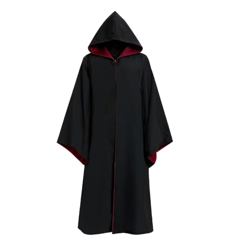 Laahoem Cape Magique Capuchon Cosplay Rouge L