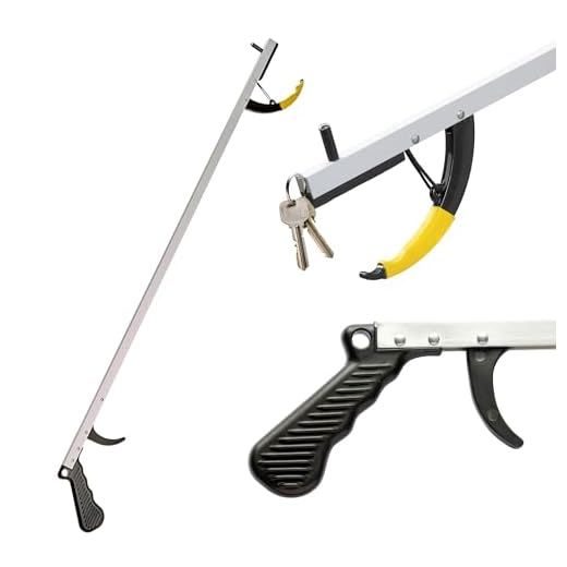 Sammons Preston Reacher, Standard, 26", Grabber Reacher Tool, Lightweight Trash Picker Grabber & Garden Nabber, Handy Aluminum Picker Up Tool & Reaching Claw, Portable Reaching Assist & Dressing Tool