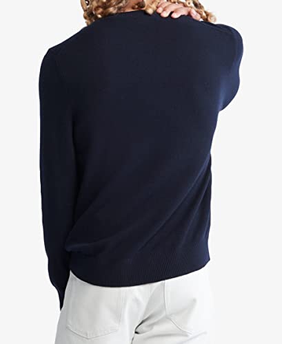 Calvin Klein Men's Merino Wool Blend Crewneck Sweater, Dark Sapphire, Medium #TOP1