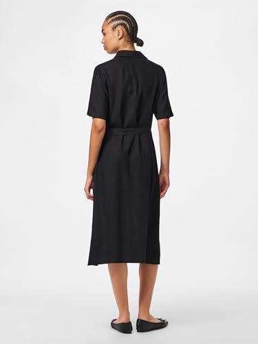 Robe chemise midi Pcpia avec manches mi-longues fluides - 6