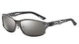 Zeque(ゼクー) 偏光サングラス STELTH(ステルス) F-1931 ガンメタル TRUEVIEW FOCUS/ SILVER MIRROR