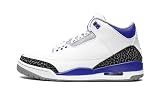 Jordan Air Jordan 3 męskie buty sportowe ze skóry syntetycznej retro, Biały/czarny cementowy szary wyścigowiec, 47 EU