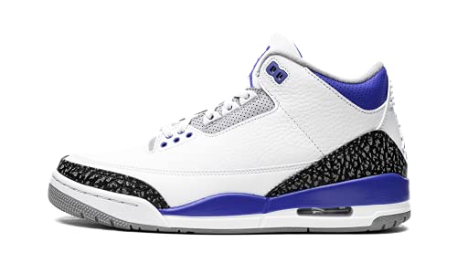 Jordan Air Jordan 3 męskie buty sportowe ze skóry syntetycznej retro, Biały/czarny cementowy szary wyścigowiec, 47 EU