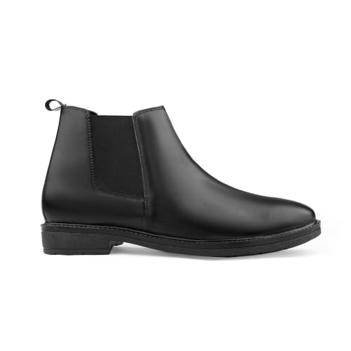 ROCKFIELD Store ROCKFIELD Classic Chelsea Boots for Men (Black, UK 10) - Image 5