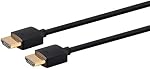 Monoprice Ultra Mince Series Ultra 8K Haute vitesse HDMI câble 48Gbps 8K Dynamique HDR eARC 2ft Noir (139476)