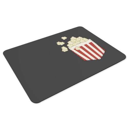 Tapis de table lavable lot de 4 grand format imperméable caoutchouc noir - 3