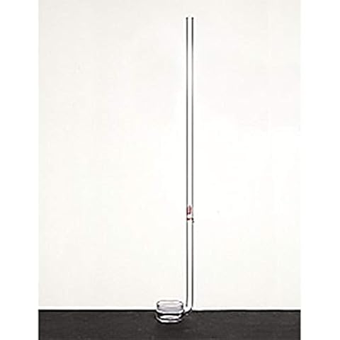 Kemtech America F284060C Synthware Gas Dispersion Tube, Fritted, 90° Angle, Disc Diameter 40mm, Opening Required, Frit OD 60mm, Porosity Coarse, Stem OD 8mm, Stem Length 150mm Cover