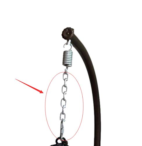 Mkki Hammock Chair Ultimate Hanging Hardware Kit-Hammock Iron Chain And Spring Snap Hooks Perfect For Hammocks, Chairs, Beds, Baskets, Furniture And Swings Outdoor/Indoor (Brown) #TOP1