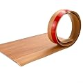 Startbuymore Floor Transition Strip 2 Inch Self Adhesives Laminate Floor Strip Wide PVC Laminate Floor Cover Trim Wood Grain Design Easy Install(Light Brown)
