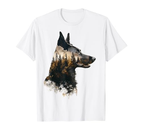 Belgischer Malinois Hundemotiv Pet Art Belgischer Malinois T-Shirt