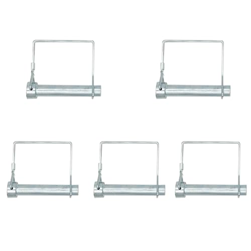 Aoktorkit Lot de 5 goupilles de serrage carrées de 6 mm x 45 mm pour remorques de ferme, pelouse, jardin