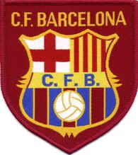 Mainly Metal Sew-On Iron-On Embroidered Patch Football Badge (Barcelona)