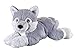 Produktbild Bauer Spielwaren I Like My Planet - Husky: Kuscheltier aus softem Plüsch, hergestellt aus recycelten PET-Flaschen, 100% recycelt, liegend, 33 cm, grau-weiß (12938)