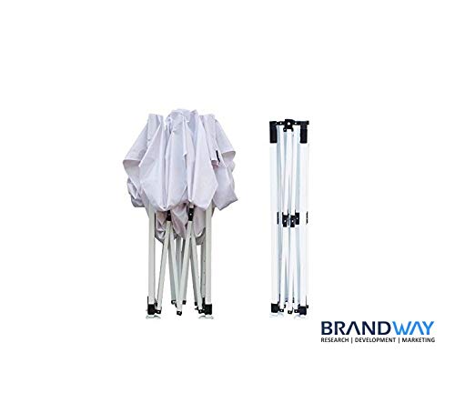 Image of Gazebo Tent Portable Popup Foldable Canopy 10x10 Ft Shelter for Event, Advertisement, Promotion, Exhibition, Market Stall, Waterproof Outdoor Gazebo Tent, Heavy Duty Frame (White, 10 x 10 Ft)