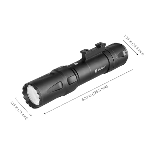 OLIGHT Odin 2000 Lumens Picatinny Rail Mounted Rechargeable Tactical Flashlight with Remote Pressure Switch, 300 Meters Beam Distance, Powered by Battery(Black) - Image 2