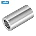 PATIKIL M12 Aluminum Spacers, 10 Pcs Metal Spacer Aluminum 12.7mm ID x 20mm OD x 38.1mm L Aluminum Spacer Screw Standoff Round for 1/2