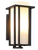 EERU Large Outdoor Wall Light Exterior Wall Lanterns as Porch Light Fixture, Large Size:15.35" H x 6
