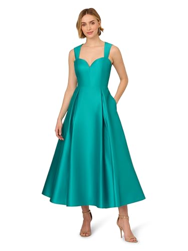Image of Adrianna Papell Women's Sweetheart Mikado Ankle Dress
