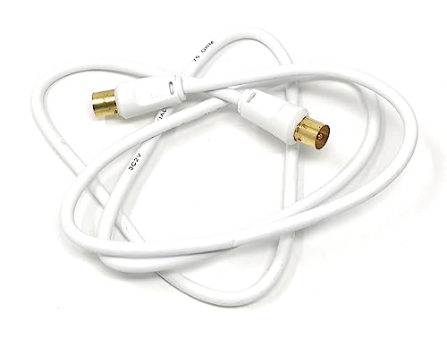 TV Aerial Coaxial Cable Male to Male RF Antenna Coax Lead Compatible with Sky SkyHD, Virgin, BT, Satellite TV, VCR
