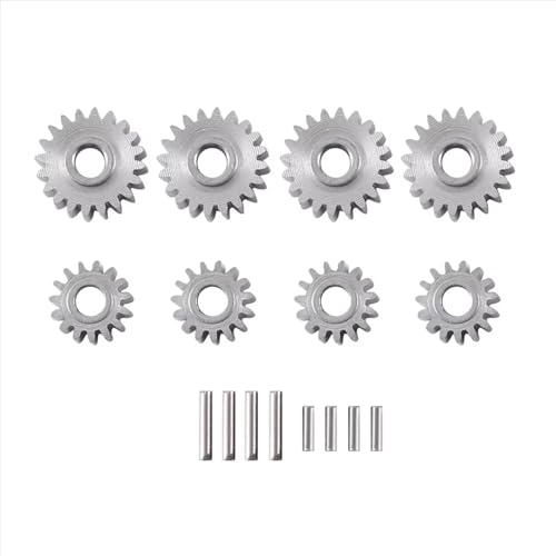 Engrenage Acier FMS FCX24 Fini la Casse de Transmission - Set 8Pcs 20T 15T Essieu Portail RC