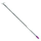 Sicignano | Asta Appendiabiti in Metallo per Armadio con Manico Telescopico Estensibile fi...