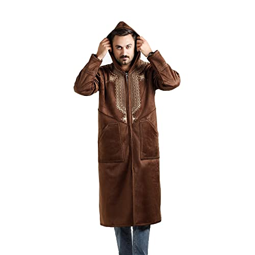 Farwa Bisht style - Warm Winter Fur Coat - Cloak Arab Dress - Mens Khaleeji Islamic Arabian Farwa2