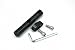 Produktbild RONGLINGXING Spare Universal Ersatz Reparatur Motorrad Teile Universal Motorrad Rückspiegel Extender Halterung Bar 8 / 10mm GPS Handyhalter (Color : Schwarz)