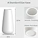 DECORPIA Premium Ceramic Vase for Pampas Grass - Flower Vase for Home Decor, Minimalism Style for Modern Table Shelf, Vases for Flowers for Kitchen Living Room (White, Extra Large)