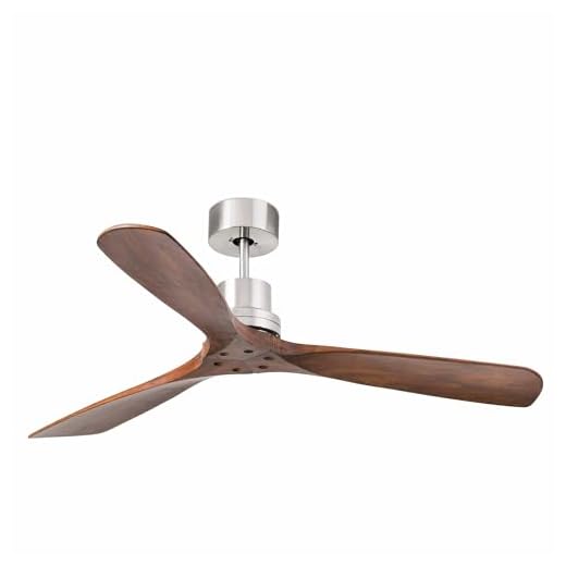 FARO Deckenventilator Barcelona 33370DC LANTAUNiquel/Nussbaum mit DC-Motor