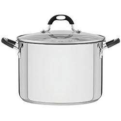 Cacerolas Falk TRAMONTINA - Olla Solar Silicone, para Pasta con Escurridor, de Acero Inoxidable y Terminación Brillante, con Fondo Triple y Tapa, 24 cm y 7,8 L