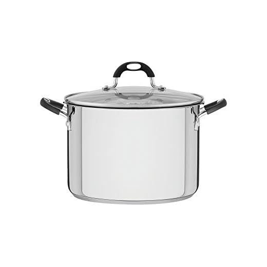 Espagueteira Tramontina Solar Silicone em Aço inox com Fundo Triplo com Tampa de Vidro 24 cm 7,8 L 62137/240