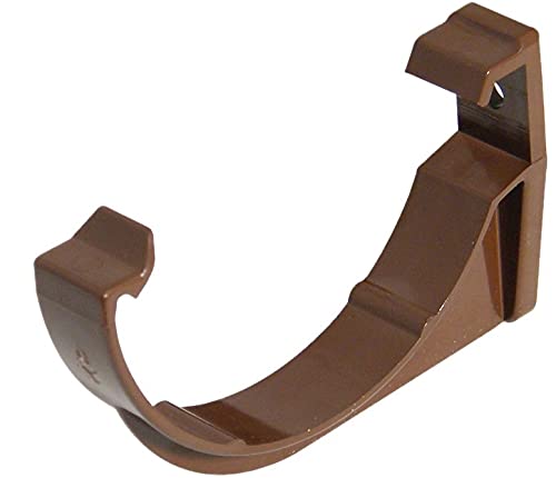 Floplast 76mm (Fascia Bracket x 5) Miniflo Guttering for shed, Porch, Conservatory, Out Building, etc Full Range Brown NOT for Standard House guttering