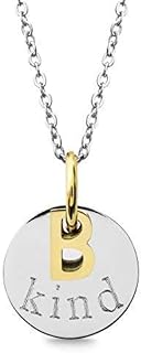 Pure Cause Bijoux"B"joux Collection. Be kind/"B" kind necklace. Stainless steel with charm and engraving.