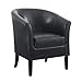 Linon Home Decor Simon Club Chair, Black