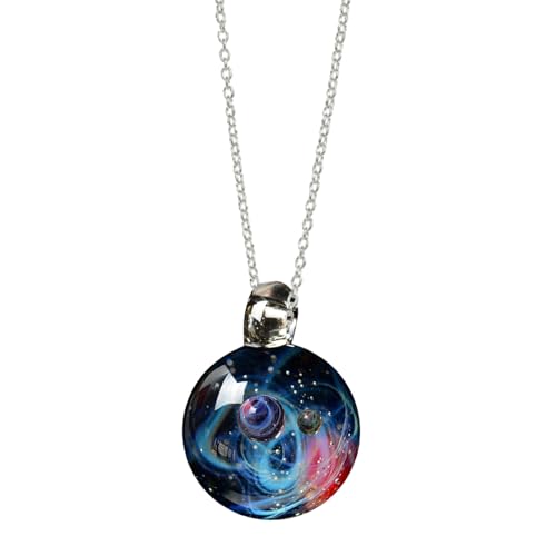 Collar Espacial de alta pureza con diseño de cielo estrellado cósmico 2