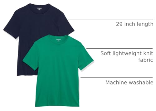 Image of Amazon Essentials Men's Slim-Fit Crewneck Short Sleeve Cotton T-Shirts