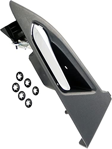 Apdty 93634 Interior Door Handle Black/Chrome #TOP3