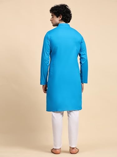 SKAVIJ Heren Kurta Pyjama Etnische Indiase Kleding Jurk