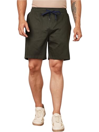 Image of Thomas Scott Men's | Solid | Mid Rise | 100% Cotton | Casual | Light Weight | Chino | Shorts for Men