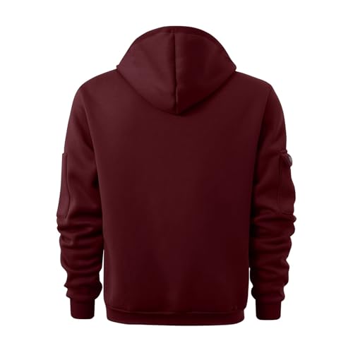 Zippered Hoodies for Men Fashion Athletic Casual Sweatshirt Fishing Apparel with Pocket Tactical Cargo2