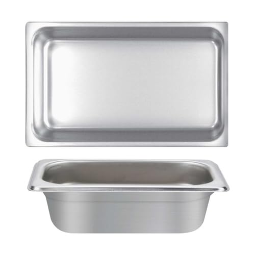 FSE STPA4004 Steam Table Pan, Full Size, 4" deep, Anti-jam, 25 Gauge, 18/8 Stainless Steel, NSF (Made in China)