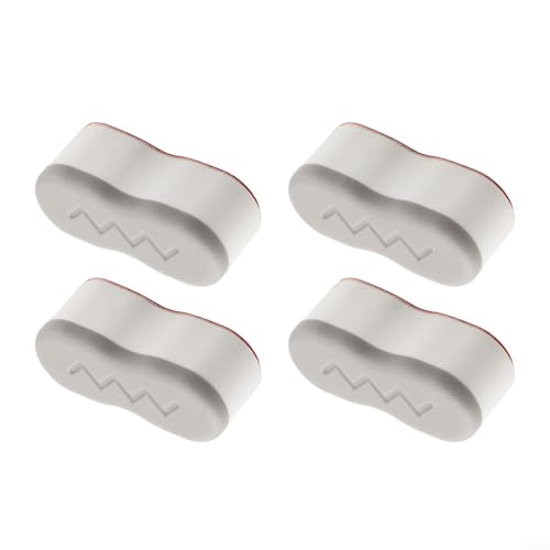 Desiumite 4 elevadores de asiento de inodoro para bidé, almohadillas de aumento de altura con espaciadores apilables ajustables de 2 cm, fuertes para EVA, goma ABS TPE