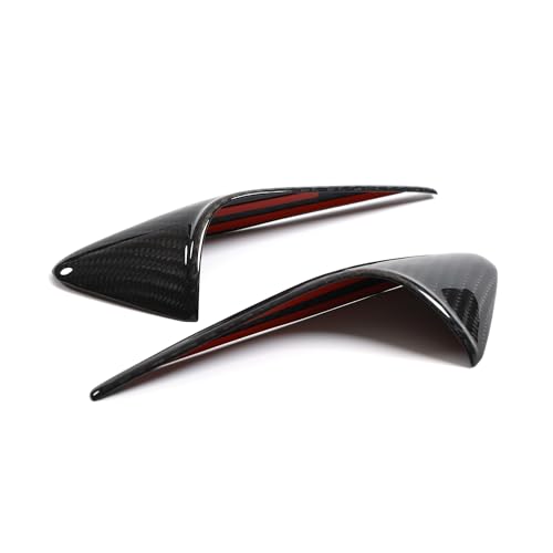Image of MEWANT Side Camera Cover for Tesla Model 3 Highland HW 4.0 2024 2PCS Black Real Carbon Fiber Side Camera Turn Signal Covers Side Camera Protection Cover
