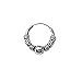 Produktbild NKlaus 925 Silber Einzel Ohrring Keltische CREOLE Gothic Celtic Bali EINZEL 12mm 5038