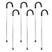 Dynarex Round Handle Cane with Foam Grip, Provides Mobility Support in a Classic Cane Design with Adjustable Height, 250 Pound Weight Capacity, Silver, 6 Dynarex Round Handle Canes with Foam Grip