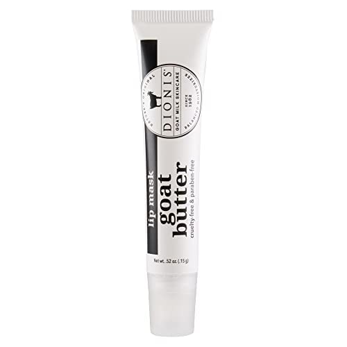 Dionis Goat Butter Overnight Leave On Lip Mask - Raspberry, Goat Milk, Jojoba & Moringa Oils Moisturize & Repair Cracked, Chapped & Dry Lips - Chocolate Shortbread Scented Formula Stays On All Night #TOP10