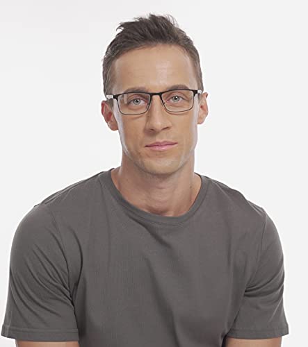 4-Pack Blue Light Blocking Reading Glasses For Men Stylish Metal Frame Readers With Comfort Spring Hinges Anti Glare Uv Filter Eyeglasses , +1.0 Strength #TOP3