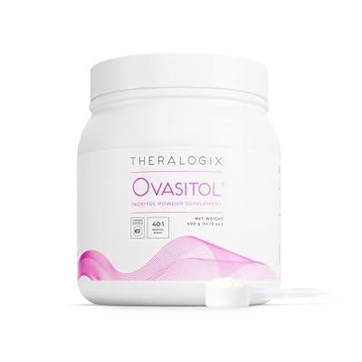 Theralogix Ovasitol Inositol Powder - 90-Day Supply - Myo-Inositol & D-Chiro Inositol for Hormone Balance & Ovarian Function Support - NSF Certified - 400 g 180 Servings